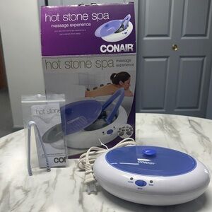 Conair Hot Stone Spa Massage Kit w/ Stones & Heater – Like New | opened box
